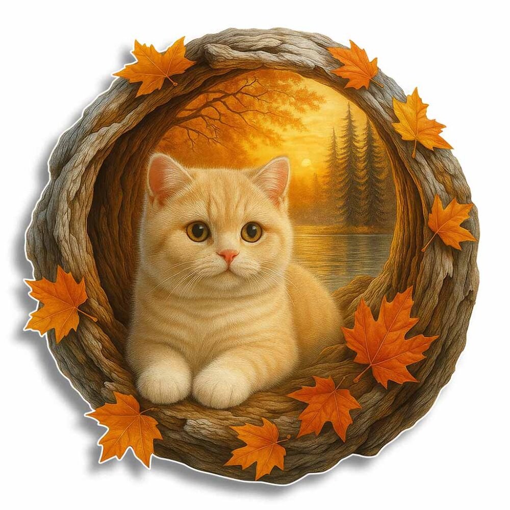 Puzzles Up ✦ Kitten in Autumn Wooden Jigsaw Puzzle ✦ A5 Small Real Wood NEW - Picture 2 of 5